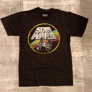 Star Wars Galaxy Ship Tee Shirt Men's Small